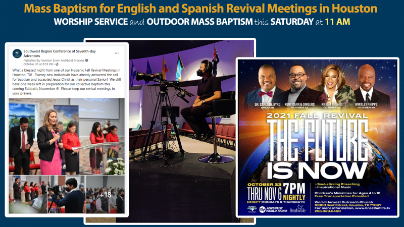 Houston Revival Mass Baptism and Worship Service November 6 2021