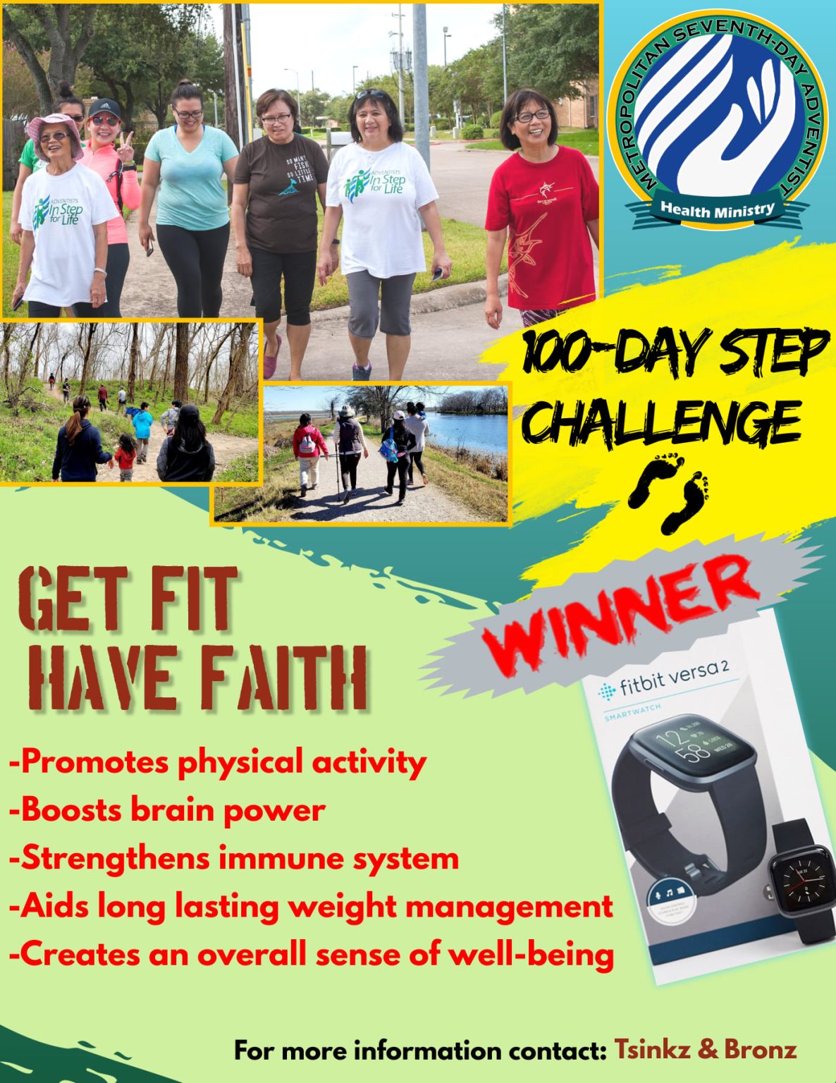 Step Challenge Examples Metropolitan Seventhday Adventist Church